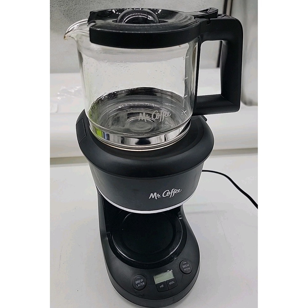 Mr. Coffee Programmable Coffee Maker 5 Cups with Auto Pause Glass Carafe Compact